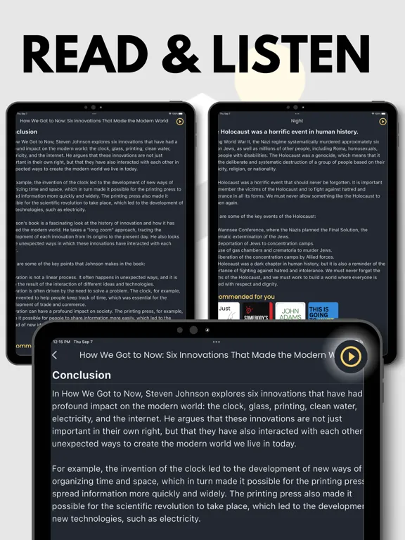 Insights: Ideas, Summaries iPad  Ekran Görüntüleri